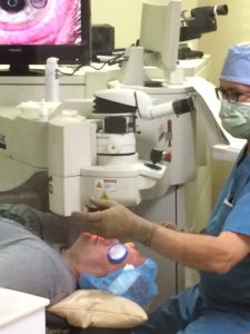 Patient Undergoing Z-LASIK Surgery